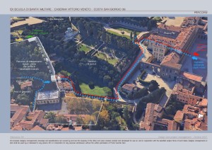 Collegamento Pitti - Boboli - resort nel progetto consegnato al Comune di Firenze