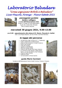 Come sogniamo Boboli e Belvedere, 30 giugno 2021