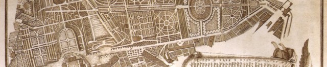 Pianta del Reale Giardino di Boboli, Planimetria antica (fine XVIII secolo, inizio XIX) - Da Wikipedia