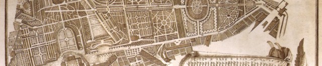 Pianta del Reale Giardino di Boboli, Planimetria antica (fine XVIII secolo, inizio XIX) - Da Wikipedia