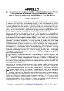 Appello per Costa San Giorgio, 7.12.'21