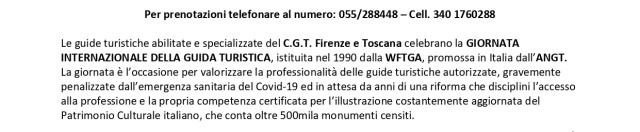 Giornata Internazionale della Guida Turistica, , Visita guidata a S. Giorgio alla Costa, 5 marzo 2022