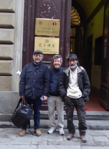 Dialogo itinerante, Liceo N. Machiavelli, Firenze, 1 aprile 2022 (4), con Fabrizio e Antonio