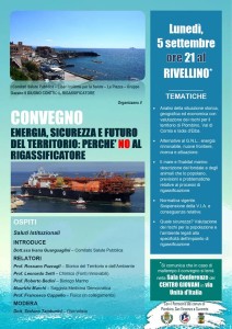 Convegno su Energia, sicurezza e futuro del territorio, Piombino, 5 settembre 2022