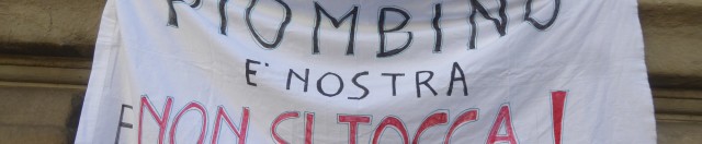 Alle finestre della Giunta regionale - La manifestazione dei comitati di Piombino a Firenze, 19 settembre 2022