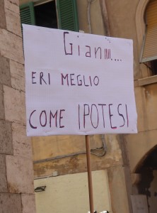 Giani come ipotesi, Manifestazione a Piombino, 1 luglio 2022