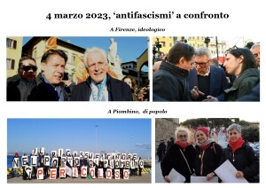 4 marzo 2023, ‘antifascismi’ a confronto