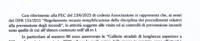 Comando Provinciale dei Vigili del Fuoco di Firenze, Risposta Pec a Idra, 24.7.'23