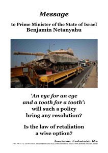 Message to Prime Minister of the State of Israel Benjamin Netanyahu, 11.10.'23 