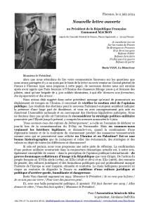 Nouvelle lettre ouverte à E. Macron, 11.6.'24