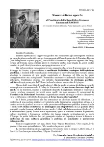 Nuova lettera aperta a E. Macron, 11.6.'24