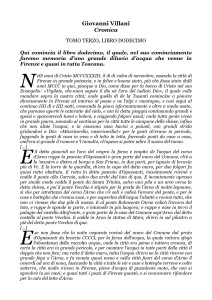 Giovanni Villani, Nuova Cronica, 1348, L'alluvione di Firenze del novembre 1333