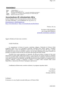 Idra, Lettera al Presidente della Repubblica, Richiesta di intervento correttivo, 18.2.'25