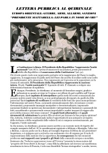 Idra, Lettera pubblica al Quirinale, 18.11.'25, Volantino, 1