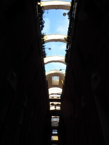 Il cielo dell'ingresso alle nuove Murate